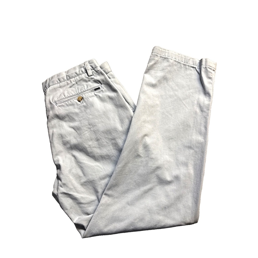 Polo Ralph Lauren Light Blue Mens Classic Fit 100% Cotton Pants 32x32 Logo